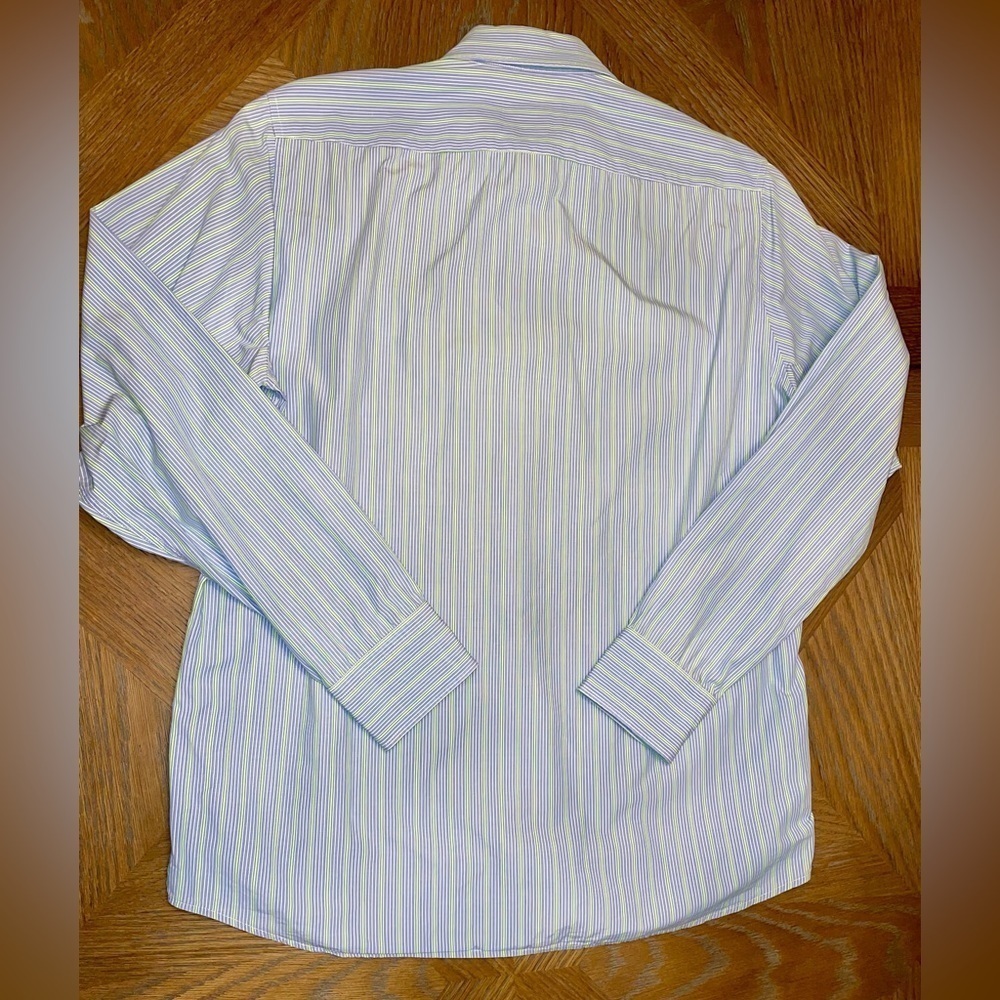BOSS Hugo Boss Lex Striped Button Down Long Sleeve Formal Shirt Regular Fit - Picture 10 of 10